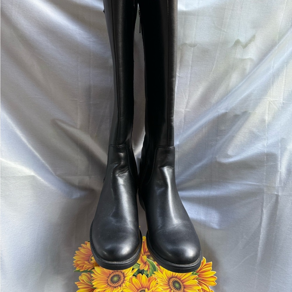 ☔️ COLLEGE AQUA Riding Boots 👢 🐎 EUC low heel